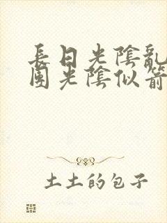 长日光阴乱作一团光阴似箭时渺渺笔