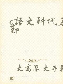 c语文科代表一节