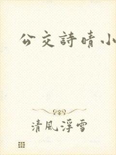 公交诗晴小说
