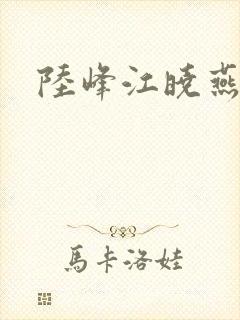 陆峰江晓燕