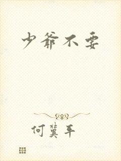 少爷不要
