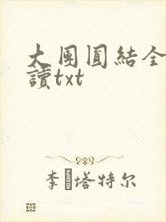 大团圆结全文阅读txt