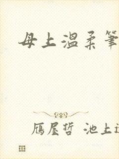 母上温柔笔趣阁封面