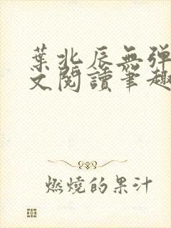 叶北辰无弹窗全文阅读笔趣阁