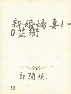 新婚娇妻1一40芷珊