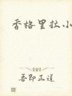 香格里拉小说封面