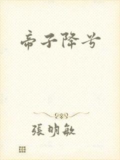 帝子降兮封面