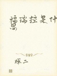 福瑞控是什么意思封面