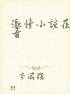 激情小说在线观看封面