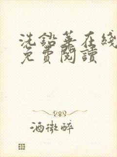 洗铅华在线全文免费阅读封面