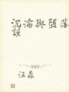 沉沦与堕落的小说
