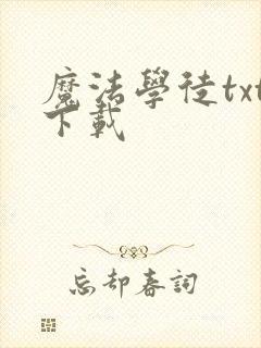 魔法学徒txt下载