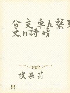 公交车h系列辣文n诗晴