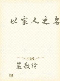 以家人之名小说