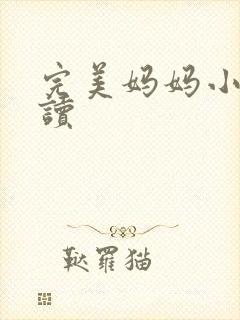 完美妈妈小说阅读