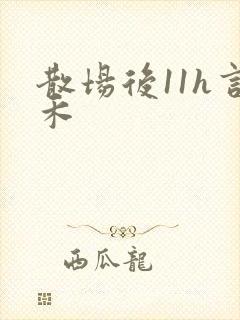 散场后11h言禾
