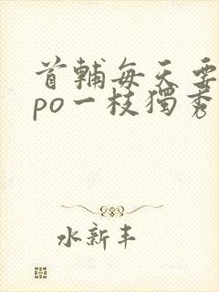 首辅每天要不够po一枝独秀全文封面