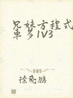 兄妹方程式多R车多1V3