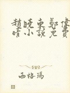赵晓东郑伟吴雪晴小说免费阅读