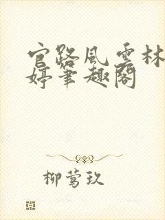 官路风云林海姜婷笔趣阁封面