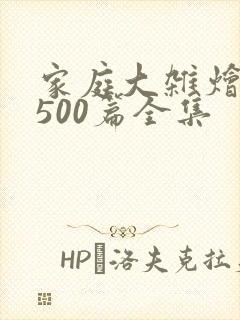 家庭大杂烩小说500篇全集
