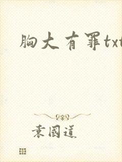 胸大有罪txt封面