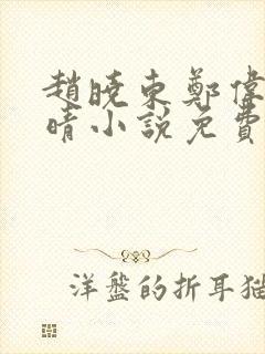 赵晓东郑伟吴雪晴小说免费阅读