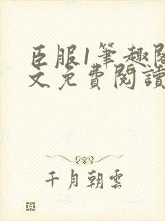 臣服1笔趣阁全文免费阅读无弹窗封面