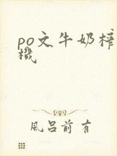 po文牛奶榨汁机封面
