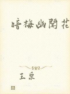 暗梅幽闻花