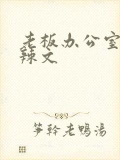 老板办公室系列辣文封面