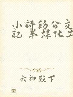 小诗的公交车日记 半煤化工