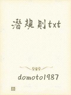 潜规则txt封面