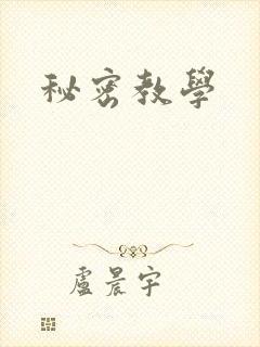 秘密教学封面