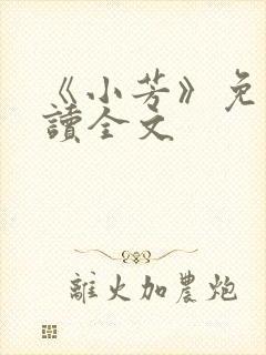 《小芳》免费阅读全文