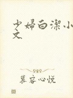 少妇白洁小说全文
