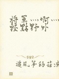 将军灬啊灬啊灬轻点野外