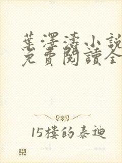 叶泽涛小说全文免费阅读全文