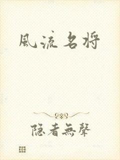 风流名将封面