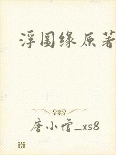 浮图缘原著小说封面