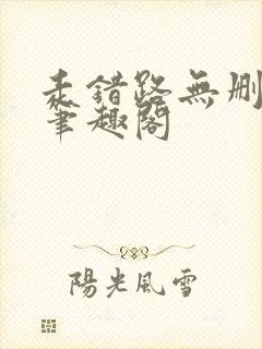 走错路无删减版笔趣阁封面