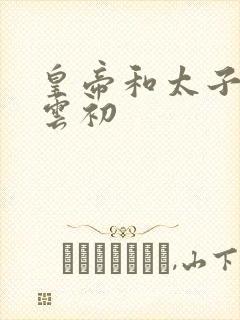 皇帝和太子妃h云初