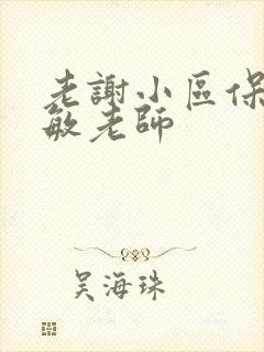 老谢小区保安赵敏老师封面