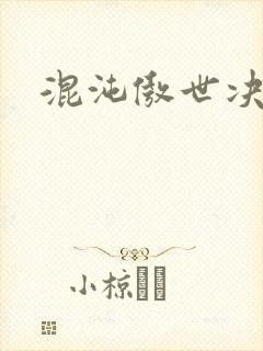 混沌傲世决封面