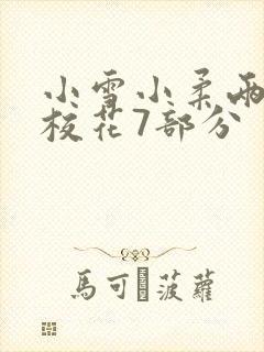 小雪小柔两个大校花7部分封面