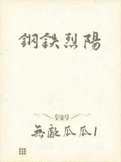 钢铁烈阳封面