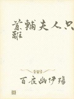 首辅夫人只想和离