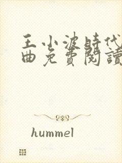 王小波时代三部曲免费阅读封面