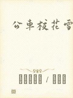 公车校花雪柔h封面
