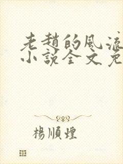 老赵的风流人生小说全文免费阅读